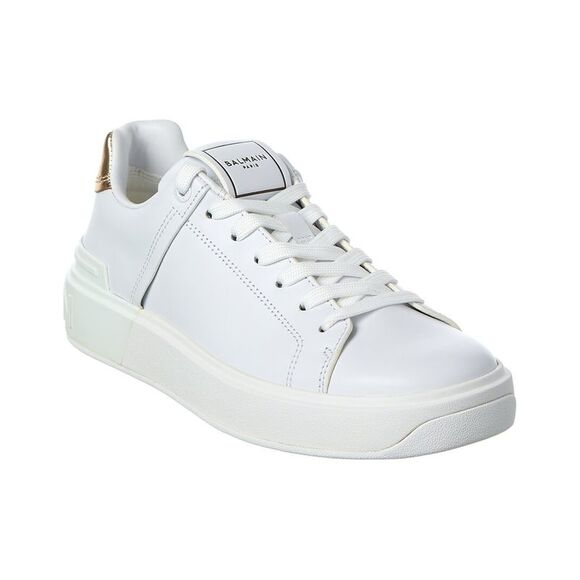 Balmain B Court Classic Leather Sneaker, White
